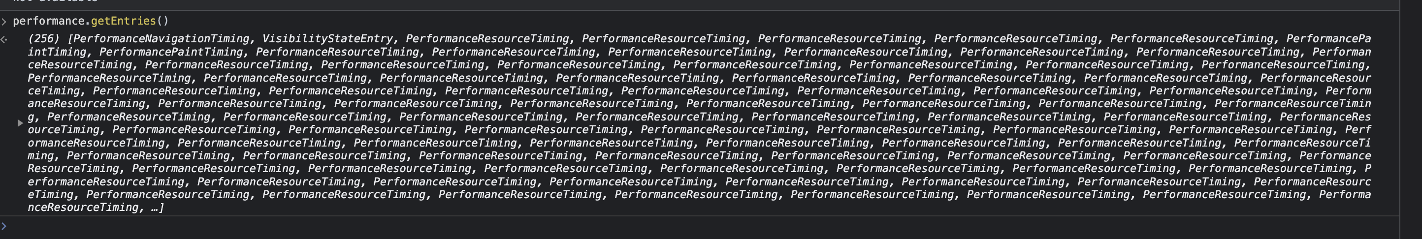 Performance Timeline